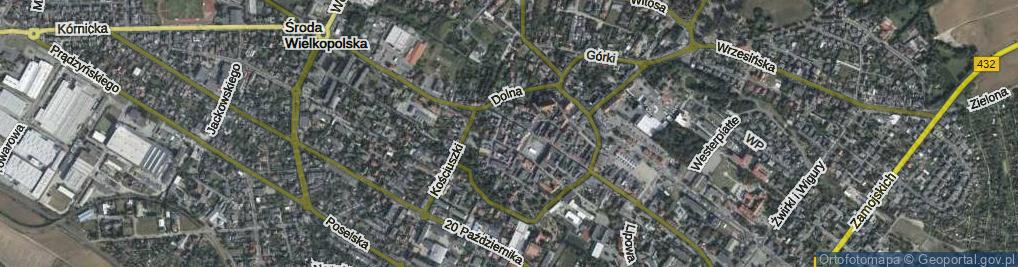 Zdjęcie satelitarne Tylna ul.